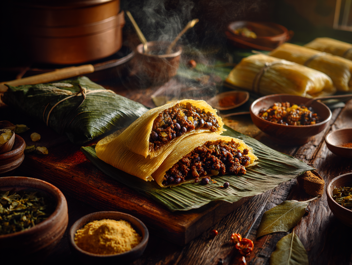 Hallaca Threading Venezuelan Beef Hallacas Wraps