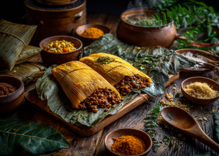 Minced Beef And Lentil Hallacas Corn Wraps