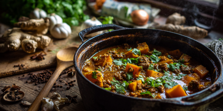 Lamb Mince And Pumpkin Curry
