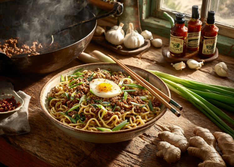 Savory Pork Mince Egg Noodles