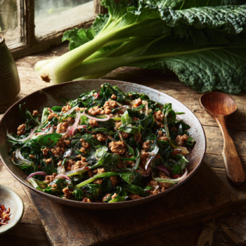 Minced Lamb And Puha Stir Fry