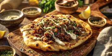 Spiced Lamb Mince With Za’atar Flatbread