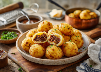 Minced Beef With Cheese Mandioca Bites