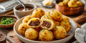 Minced Beef With Cheese Mandioca Bites