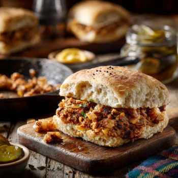 Savoury Pork Mince Filling For Stottie Cake