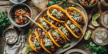 Lamb Mince Arepas With Avocado Salsa