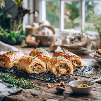 Minced Chicken And Macadamia Sausage Rolls