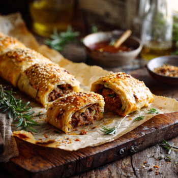 Minced Lamb And Horopito Sausage Rolls