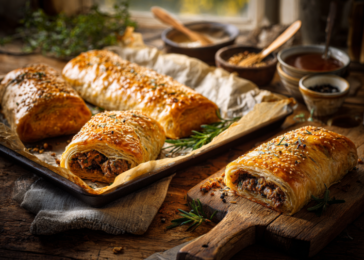 Minced Lamb And Horopito Sausage Rolls