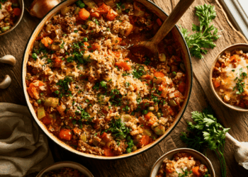 One-Pot Beef And Rice Casserole