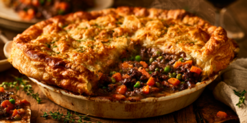 Beef Pea &Amp; Carrot Pie Casserole